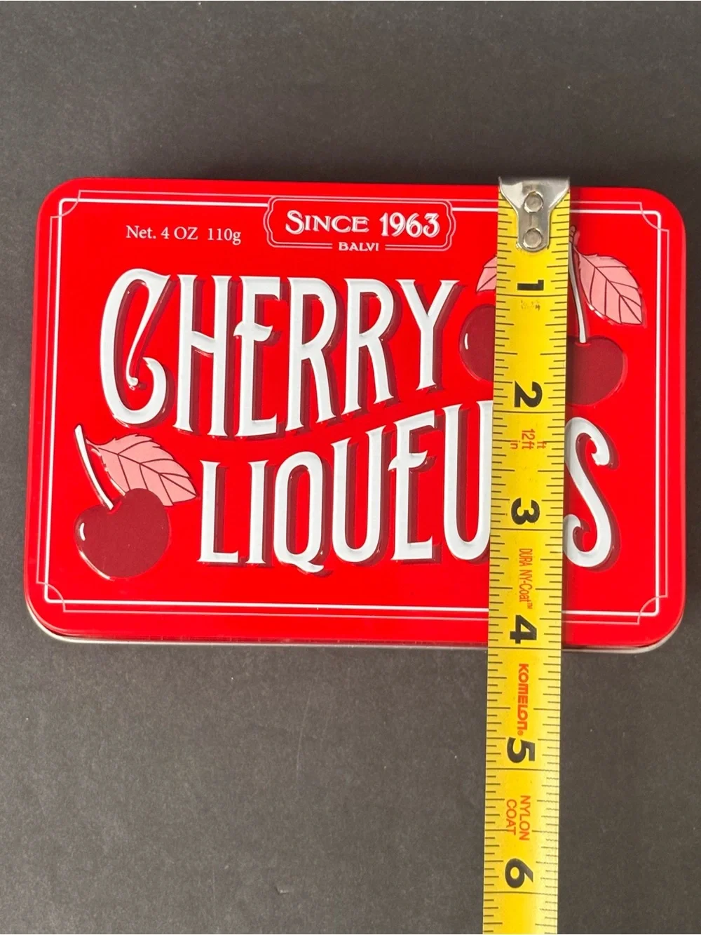 Anthropologie x Balvi Cherry Liqueur Jewelry Box Retro Candy Tin Style Velvet
